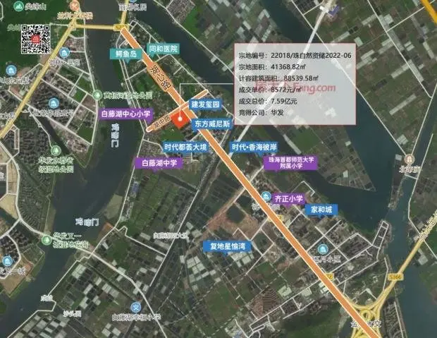 7.59億！華發競得湖心路靚地！板塊內再添住宅！